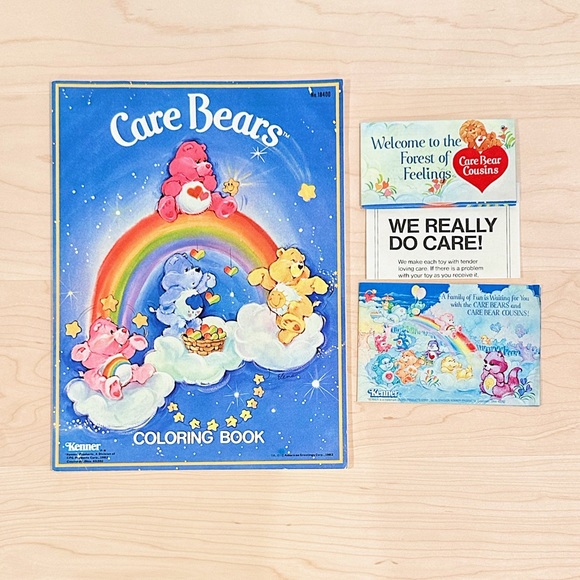 Care Bears | Other | Vtg 982 Care Bear Coloring Book Catalogue ...